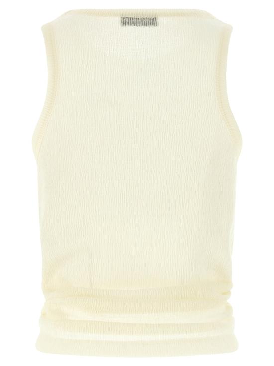 26SS 마그다뷰트림 민소매 티셔츠 141526CREAM White - MAGDA BUTRYM