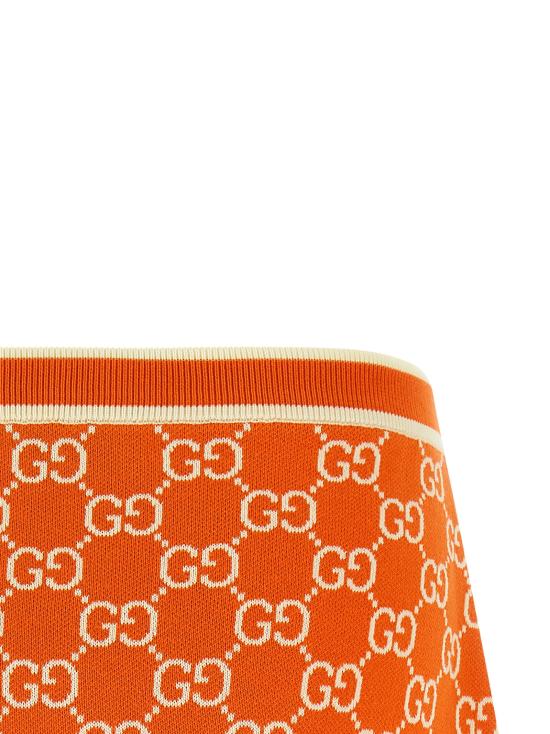 26SS 구찌 롱 스커트 856264XKE0M6027 Orange - GUCCI