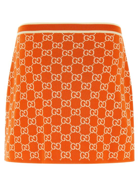 26SS 구찌 롱 스커트 856264XKE0M6027 Orange