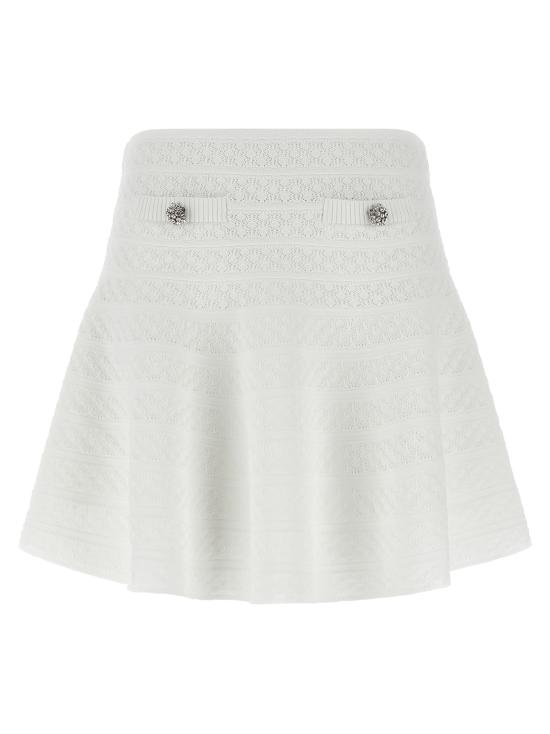 26SS 셀프 포트레이트 롱 스커트 SS26063SKWWHITE White