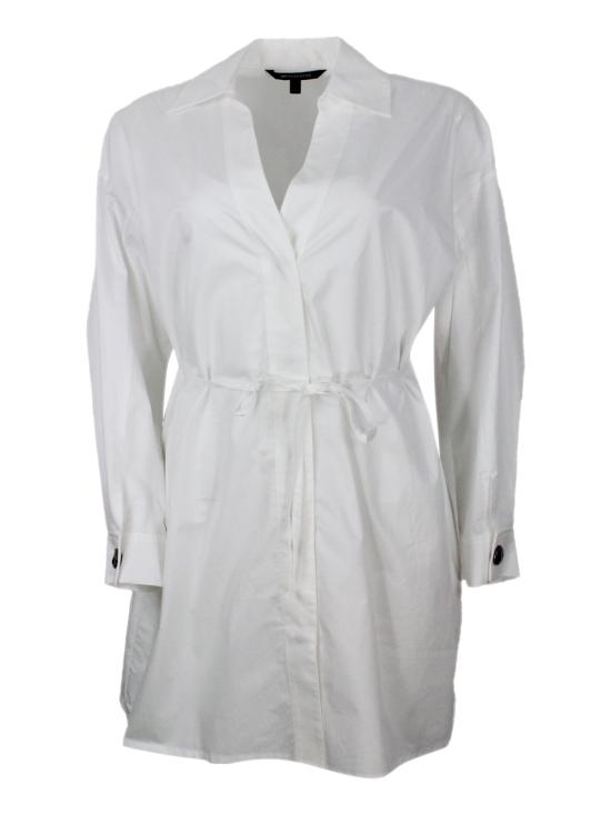 26SS 알마니 미디 원피스 XW002007AF18862 U002 White