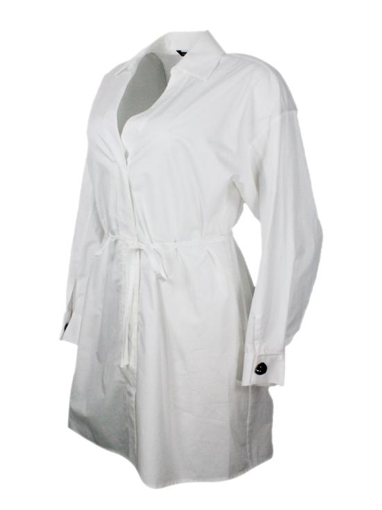 26SS 알마니 미디 원피스 XW002007AF18862 U002 White - ARMANI