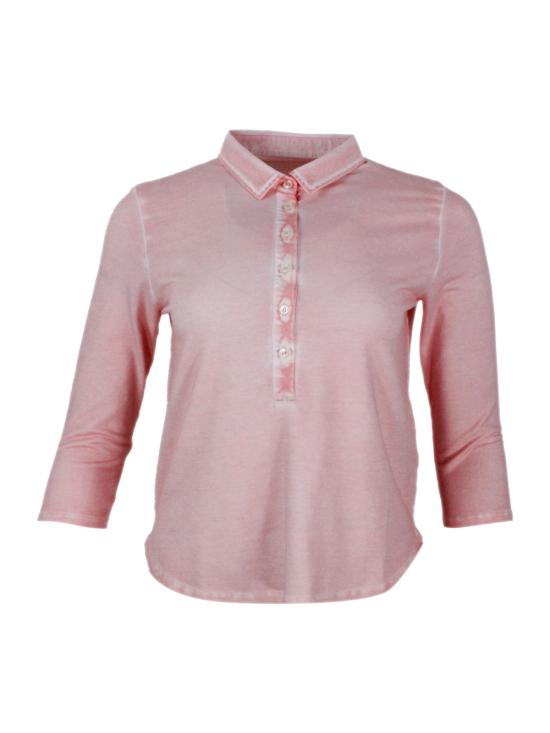 26SS PLOUMANCH 폴로 티셔츠 00W3110 31F 32 Flamingo