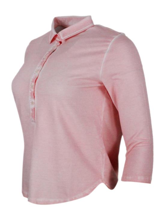 26SS PLOUMANCH 폴로 티셔츠 00W3110 31F 32 Flamingo - OTHER BRANDS