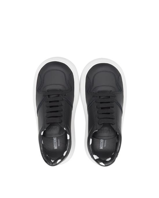 26SS 모스키노 스니커즈 MB15115G0N GA0 000 NERO BIANCO - MOSCHINO