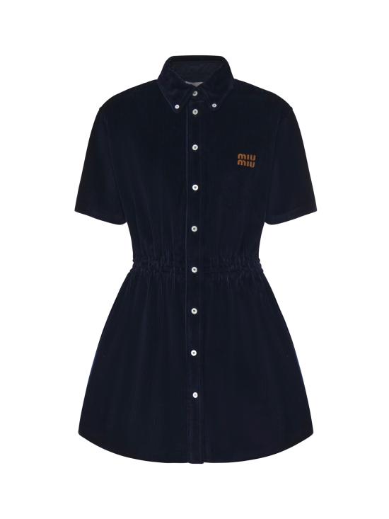 25FW 미우미우 숏 원피스 MF6133 18SZF0008 Blue