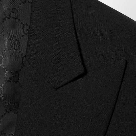 26SS 구찌 테크니컬 스트레치 울 재킷 864253ZAUPG Black - GUCCI