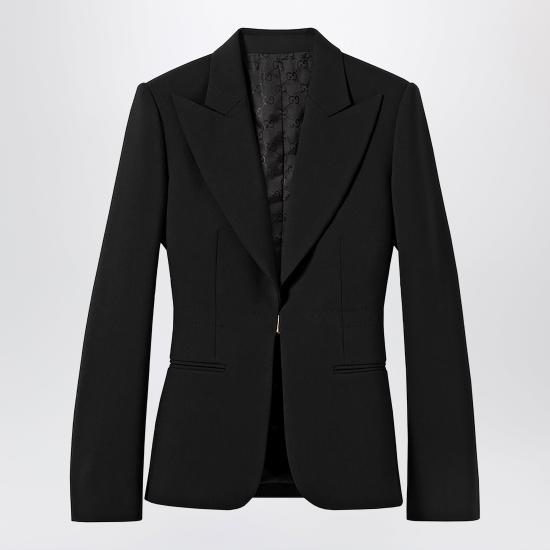 26SS 구찌 테크니컬 스트레치 울 재킷 864253ZAUPG Black