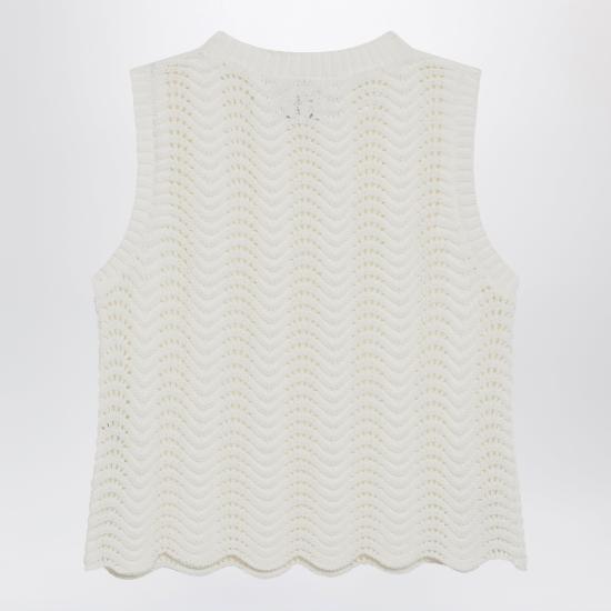 26SS 루루 드 세종 민소매 티셔츠 VITTORIACO White - LOULOU DE SAISON