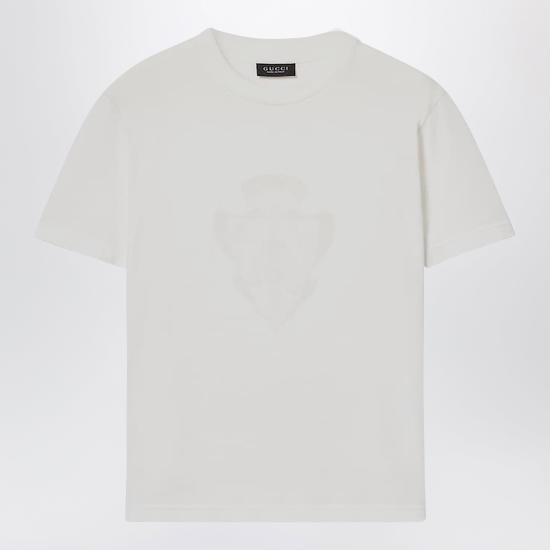 26SS 구찌 크레스트 코튼 저지 티셔츠 867084XJHTY White