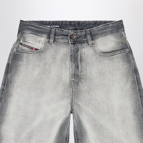 26SS 디젤 드-사이어-쇼트-Fsi 쇼츠 인 소프트 스켈레톤 데님 A2383609P28 Black - DIESEL