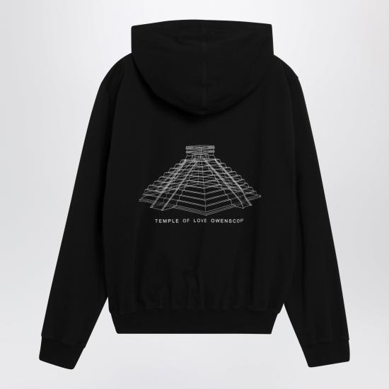 26SS 릭 오웬스 후드 티셔츠 RR01F2281BAEP16 Black - RICK OWENS