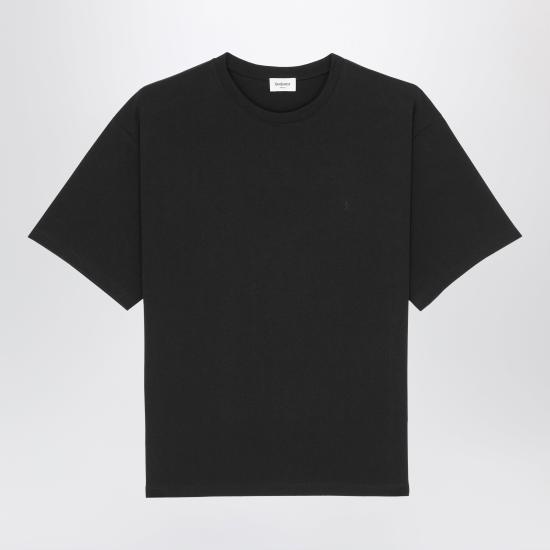 26SS 생로랑 반팔 티셔츠 862769Y38AK Black