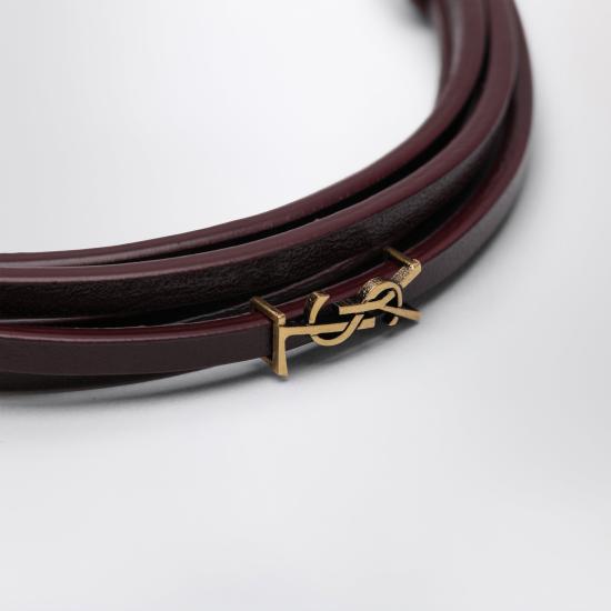 26SS 생로랑 팔찌 820441AAF94 Burgundy - SAINT LAURENT