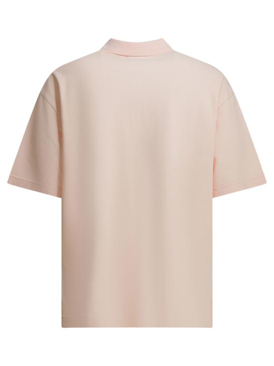 26SS 메종키츠네 폭스 헤드 오버사이즈 폴로 티셔츠 PM00211KP00010448 Pink - MAISON KITSUNE