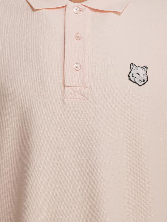 26SS 메종키츠네 폭스 헤드 오버사이즈 폴로 티셔츠 PM00211KP00010448 Pink - MAISON KITSUNE