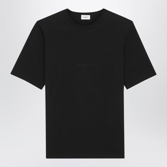 26SS 생로랑 반팔 티셔츠 857461Y37XE Black