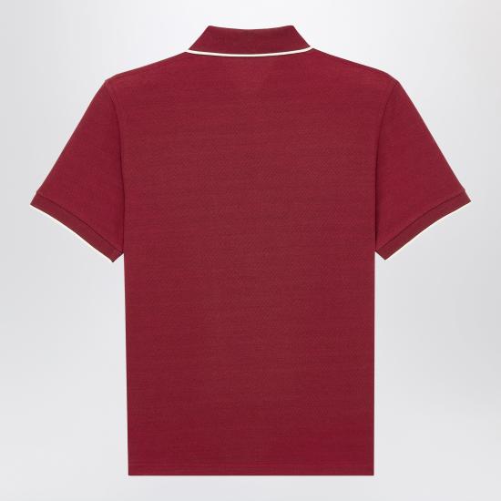 26SS 생로랑 폴로 티셔츠 862976Y37ZE Burgundy - SAINT LAURENT