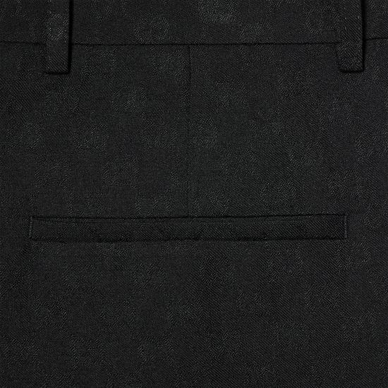 26SS 구찌 GG 울 팬츠 864053ZAUUC Black - GUCCI