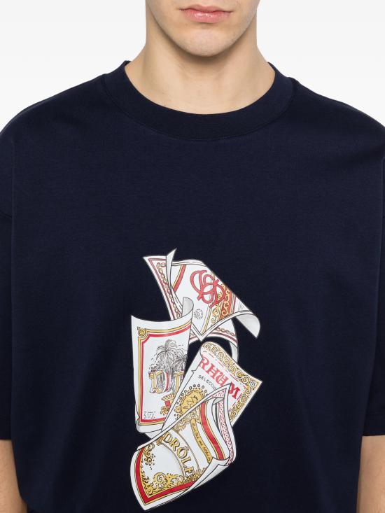 26SS 드롤드무슈 반팔 티셔츠 KTS311CO002 NY Blue - DROLE DE MONSIEUR