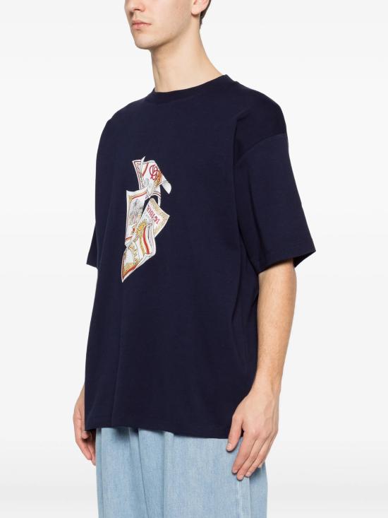 26SS 드롤드무슈 반팔 티셔츠 KTS311CO002 NY Blue - DROLE DE MONSIEUR