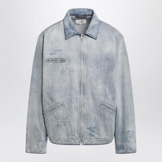 26SS MM6 메종마르지엘라 데님 자켓 SH0AM0082M30055 Blue