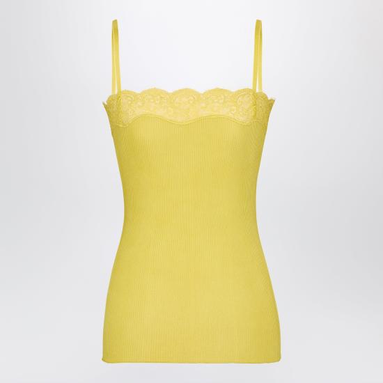 26SS 생로랑 민소매 티셔츠 859373Y37SM Yellow