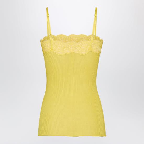 26SS 생로랑 민소매 티셔츠 859373Y37SM Yellow - SAINT LAURENT