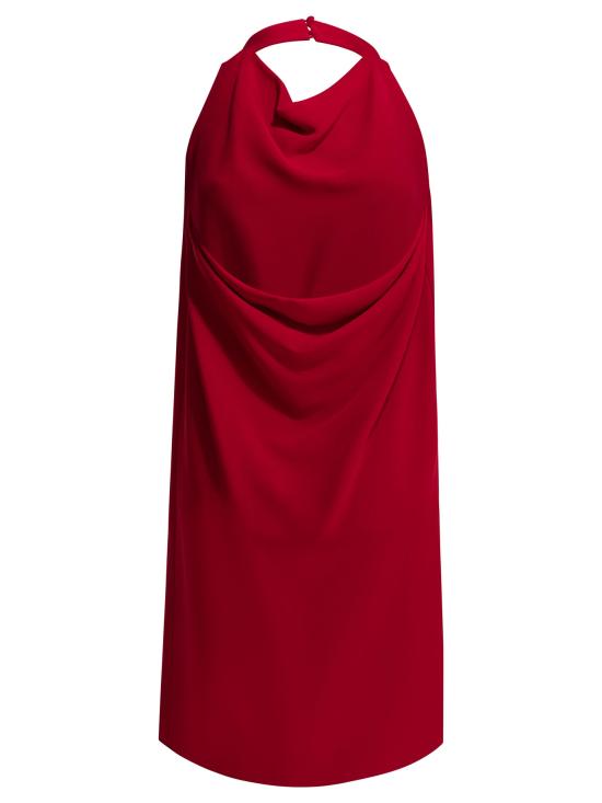 26SS 발렌티노 가라바니 미디 원피스 8B0VAJX41MMR9M RED - VALENTINO GARAVANI