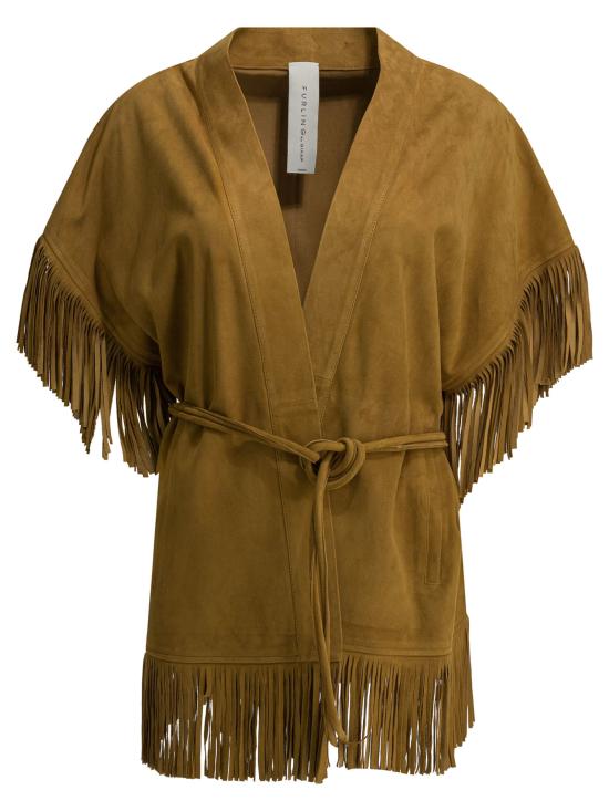 26SS 펄링바이지아니 자켓 MARTAFRBELTSUEDEBGIRASOLE BROWN