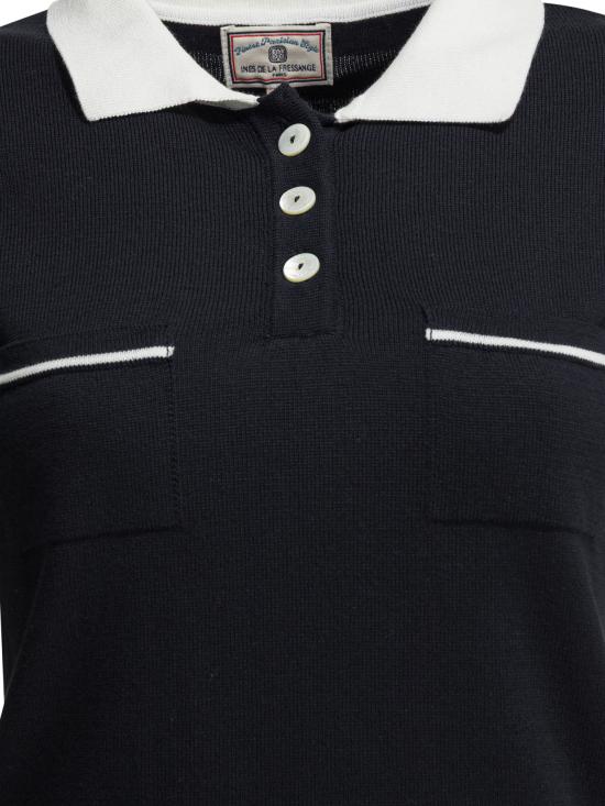 26SS 이네스 드 라 프레상쥬 스웨터 16K203CO308P955 BLUE - INES DE LA FRESSANGE