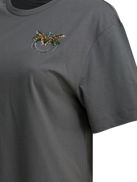 26SS 핑코 반팔 티셔츠 105526A33FK10 GREY - PINKO