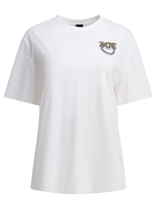 26SS 핑코 반팔 티셔츠 105526A33FZ05 WHITE