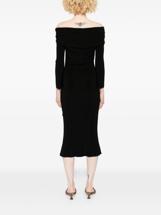 26SS 노마카말리 미디 원피스 KK1263PLT65001 BLACK - NORMA KAMALI