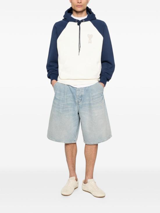 26SS 아미 후드 티셔츠 USW782747A027 BLUE - AMI