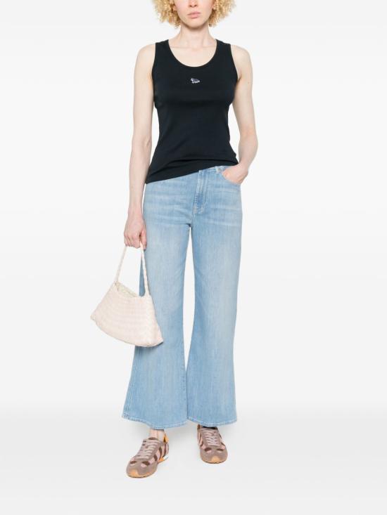 26SS 메종키츠네 베이비 폭스 립드 탱크탑 MW00121KA00330413 BLUE - MAISON KITSUNE