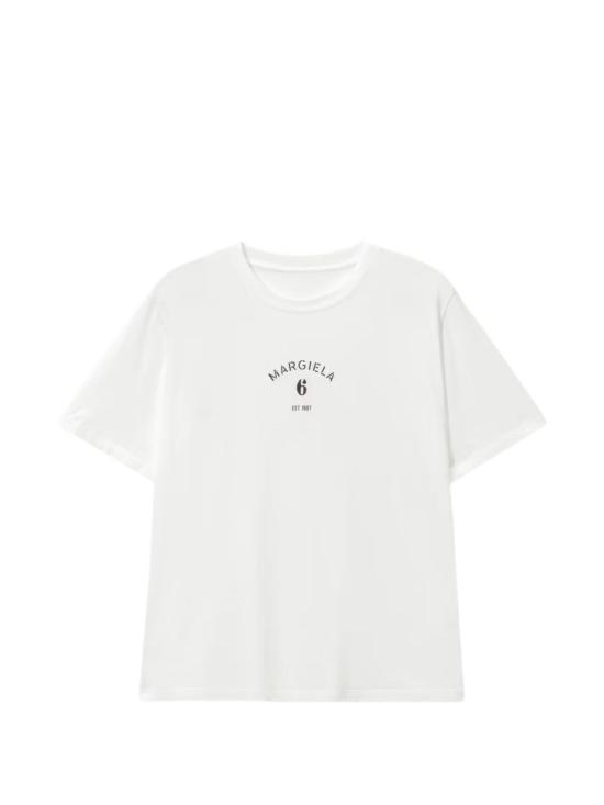 26SS MM6 메종마르지엘라 반팔 티셔츠 SH2GC0038M20048101 WHITE