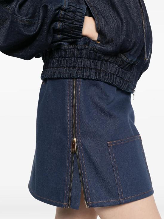 26SS 펜디 데님 스커트 FLQ608AOHS F0QB0 BLUE - FENDI