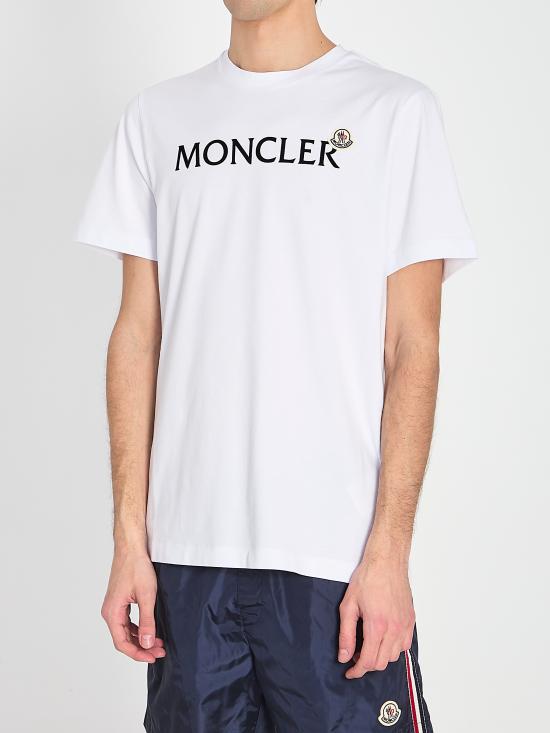 26SS 몽클레어 반팔 티셔츠 L10918C000678390T 001 WHITE - MONCLER