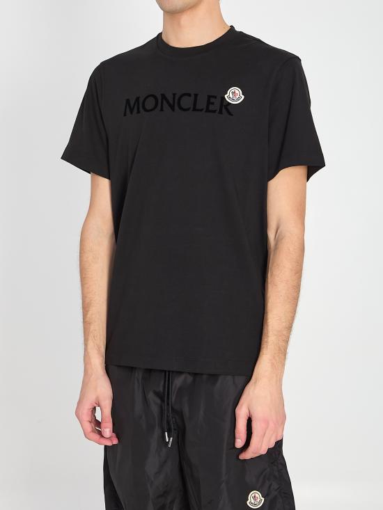 26SS 몽클레어 반팔 티셔츠 L10918C000678390T 999 BLACK - MONCLER