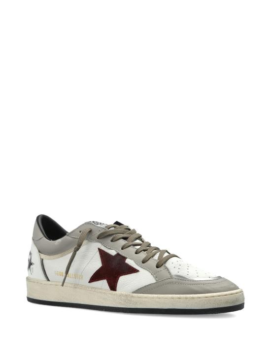 26SS 골든구스 스웨이드 스타 볼스타 스니커즈 GMF00832F008158 83255 WHITE DOVE BORDEAUX - GOLDEN GOOSE