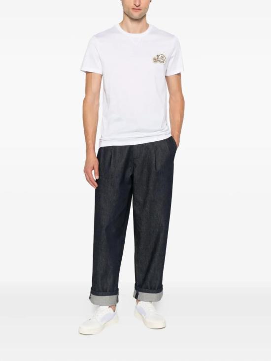 26SS 몽클레어 반팔 티셔츠 K20918C000358390Y 001 WHITE - MONCLER