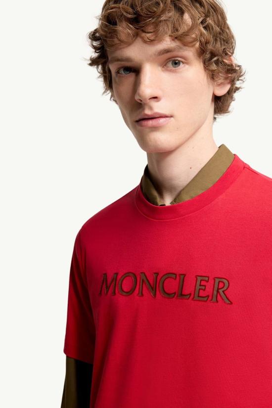 26SS 몽클레어 반팔 티셔츠 L10918C0007589B8U 455 RED - MONCLER