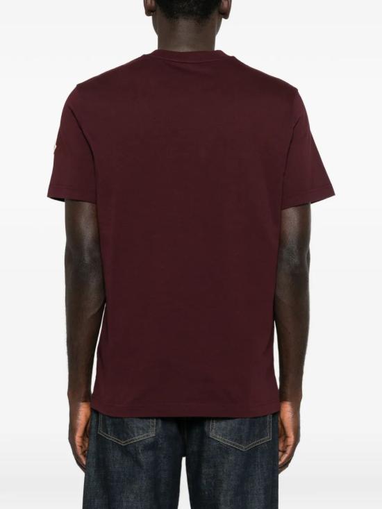 26SS 몽클레어 반팔 티셔츠 L10918C0007589B8U 480 DARK RED - MONCLER