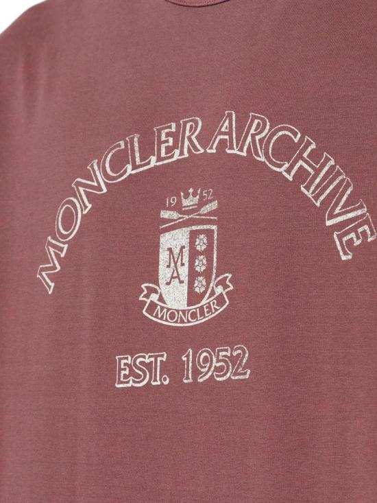 26SS 몽클레어 반팔 티셔츠 L10918C0001389BAL 480 DARK RED - MONCLER