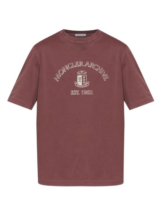 26SS 몽클레어 반팔 티셔츠 L10918C0001389BAL 480 DARK RED