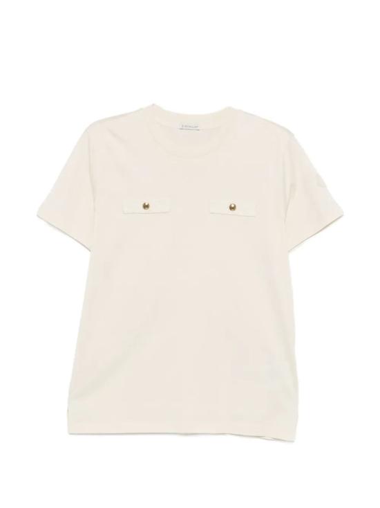 26SS 몽클레어 반팔 티셔츠 L10938C0002389B9B 050 CREAM