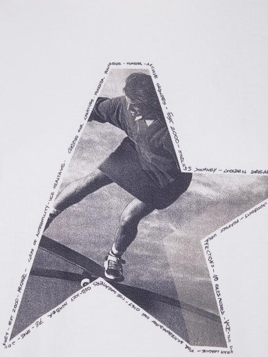 26SS 골든구스 반팔 티셔츠 GWP01874P002372 11560 HERITAGE WHITE - GOLDEN GOOSE