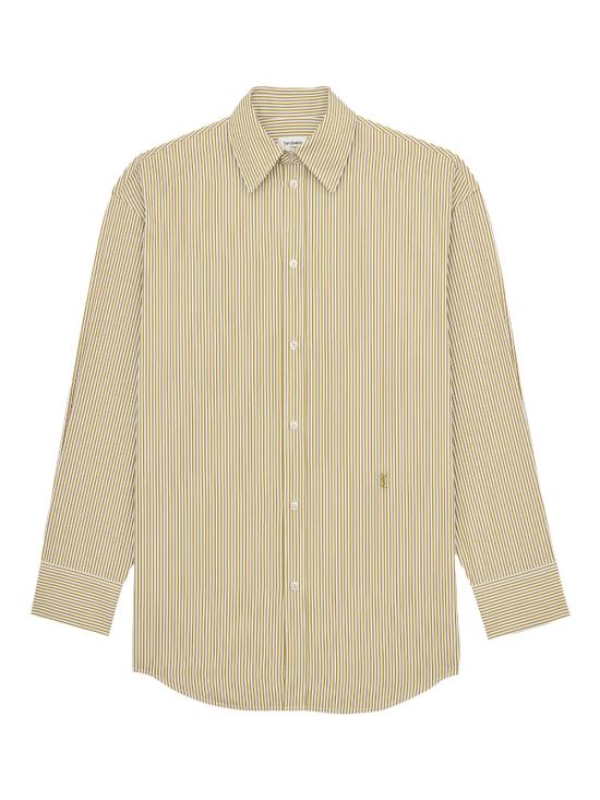 26SS 생로랑 셔츠 865483Y260D 3302 GREEN
