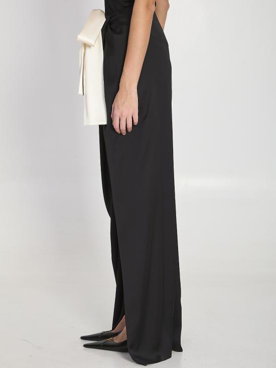 26SS 생로랑 롱 스커트 858255Y720W 1000 BLACK - SAINT LAURENT